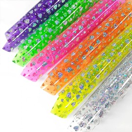 30cmx135cm Roll 0.5mm  Eco-friendly Color Transparent Pvc Film Vinyl for  Diy Making Bag CraftsColor: XHT-6209-1