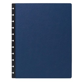 ITSYHPRO Letter Discbound Journal PU Leather Covers(1 Pair) Compatible with Circa Arc TUL and Happy Planner(Blue,Letter)