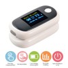 Fingertip Pulse Oximeter Rechargeable Blood Oxygen Saturation Monitor