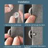 6 Pairs Magnetic Curtain Buckles 0.98 inch Plus Size Light