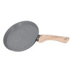 Frying Pan Wood Handle Aluminum Alloy Cooking Skillet Fast Heating
