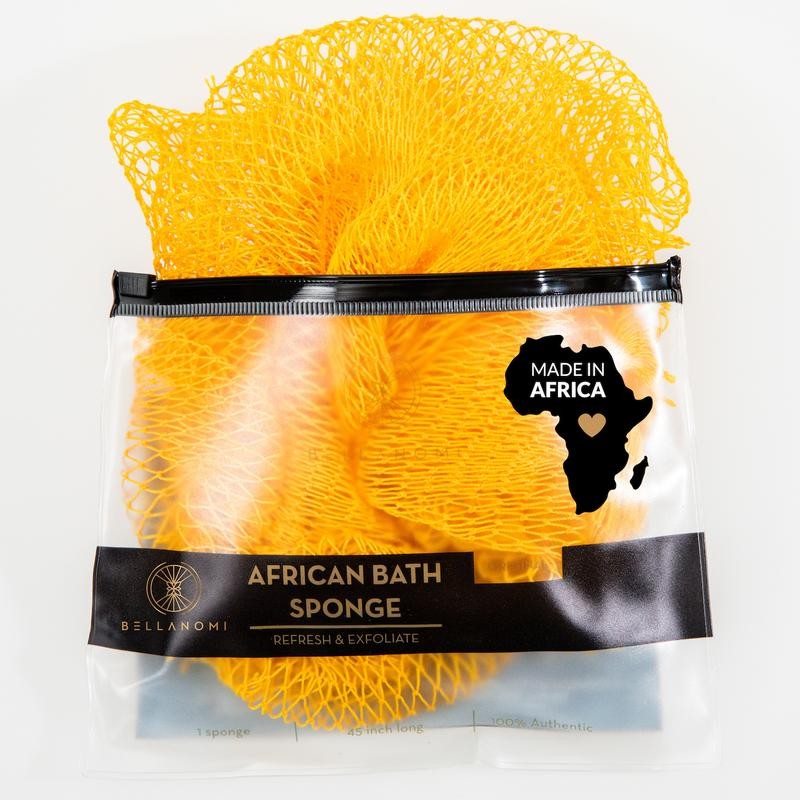 African Exfoliating Net Sponge, Ethically Sourced from Nigeria:_Navy blue