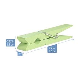 Ferdo Stylo Wooden Clothes Pins, 50 Pack, 2.9 in, Pastel Color, Clothes Pins Wooden, Clothespins, Clothes Pin, Rust Resistant with Heavy-Duty Coil for Pictures, Classroom, Decorations and Crafts