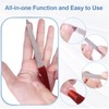 3 Pack Metal Nail File with Sharp Pointed Tip and