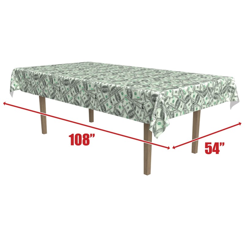 Beistle The Company - Big Bucks Table Cover - Standard