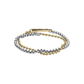 Diesel DX1570931 Unisex D Logo Link Bracelet Stainless Steel Two-Tone, Stainless Steel, No Gemstone