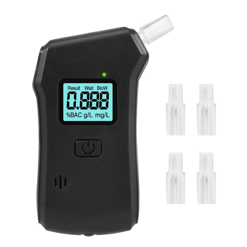 Professional Portable Alcohol Tester High Precision Digital Display Breath Alcohol
