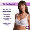 Trendy Lane Women’s Underwire Floral Lace Bra - Full Cup,