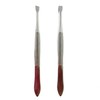 2-Piece Tweezer Set: Straight and Slant Tip for Eyebrows Grooming 7ea