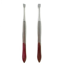 2-Piece Tweezer Set: Straight and Slant Tip for Eyebrows Grooming 7ea