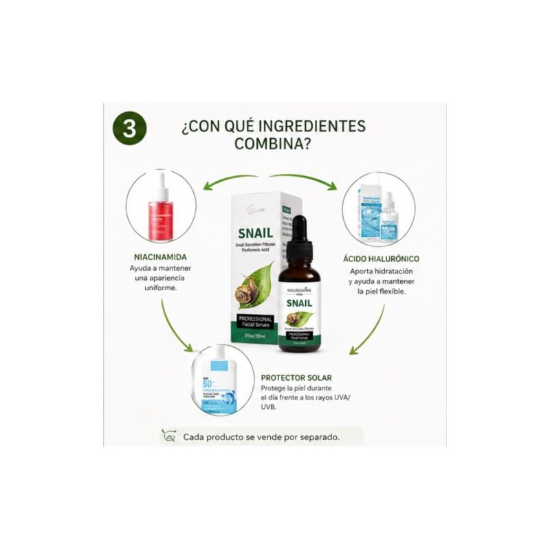 AKAM Suero Baba de Caracol 30ml - Serum Facial Vitamina