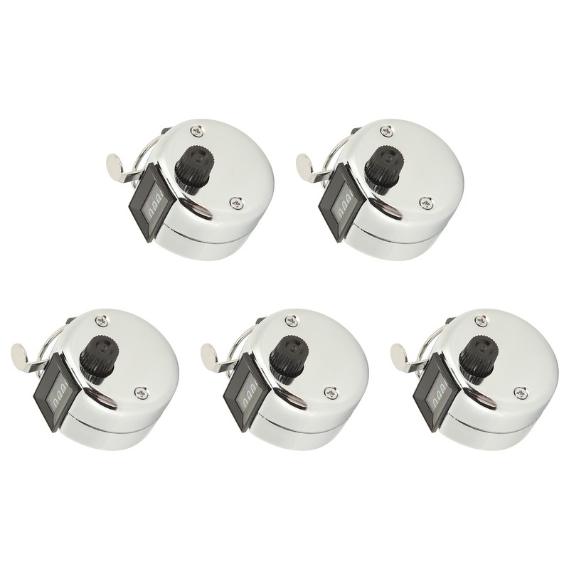 5 Pcs Clicker Counter 4 Digit Metal Case Accurate Hand