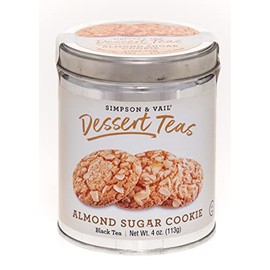 Simpson & Vail, Almond Sugar Cookie Black Tea, Dessert Collection - 4 Ounce Tin / 50 Cups