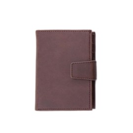 ZAYOKO Men's Leather Wallet with RFID Protection, Automatic Pop-up Card Holder, Credit Card Holder with Banknote Compartments, Coffee colour, Stylish