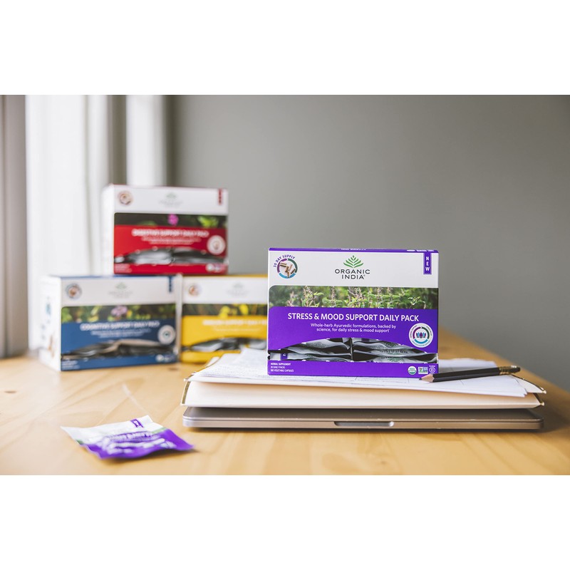 ORGANIC INDIA Stress & Mood Support Daily Pack - Stress