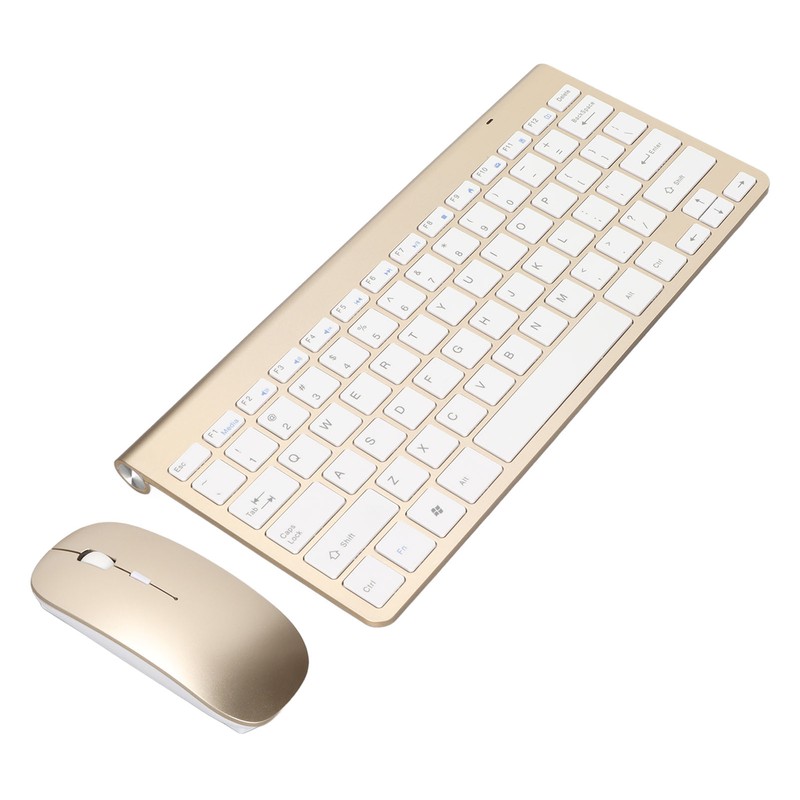 Keyboard Mouse Set 2.4G Wireless 78 Keys USB Thin Etched