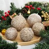 Fassory 6Pcs 10CM Christmas Baubles Champagne Colour Large Christmas Balls