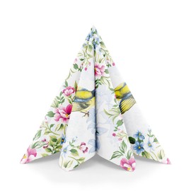 Mank GmbH Airlaid Napkins 40 x 40 cm Premium Disposable Napkin Fabric-Like and Absorbent Perfect for Weddings and Parties Pack of 50 Spring Lenz Spring Napkins