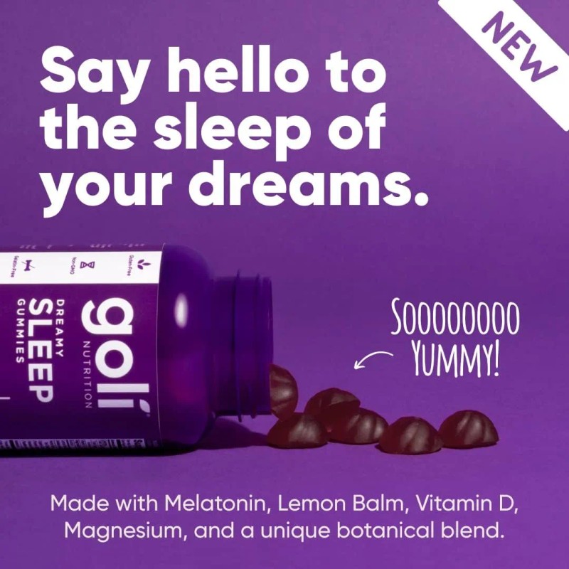 Goli Nutrition Sleep Melatonina 5mg - 60 Gomitas Sabor Mix