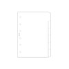 Filofax White Dividers, Pocket Size, Cardstock, 5.4-inches Height, B132873