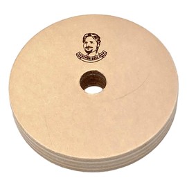3" (1/2" Width) Leather Strop Honing Wheel - Fits 1/2" Arbor Bench Grinders