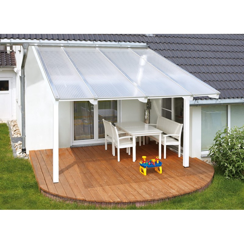 Falken Design Polycarbonate Roof Panel Twinwall (Multiwall) Gray 24 in.