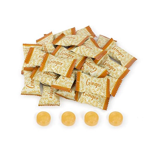 Ginger Hard Candy, Original Flavor 2 lb bag, Individually Wrapped
