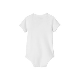 Vertbaudet Pack of 5 Newborn Bodysuits with Front Opening Short Sleeve Basic Oeko-Tex Pack Wool White 56
