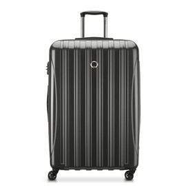 DELSEY PARIS Helium Aero Hardside Expandable Luggage with Spinner Wheels, Brushed Charcoal, Checked-Large 28 Inch