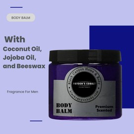 Payden's Cobalt Blue Woods For Men Scented Body Balm with Jojoba Oil, 16 Oz (2 Pack)