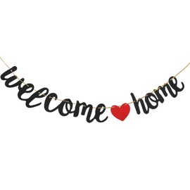 DOPENSPI Prefabricated Welcome Garland, No DIY Required Welcome Home Banner Welcome Home Decoration Party Decoration for Return Family Celebrations Housewarming School Season