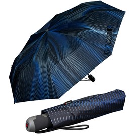 Knirps E.200 Medium Duomatic Pocket Umbrella, Sound Ocean, Striped
