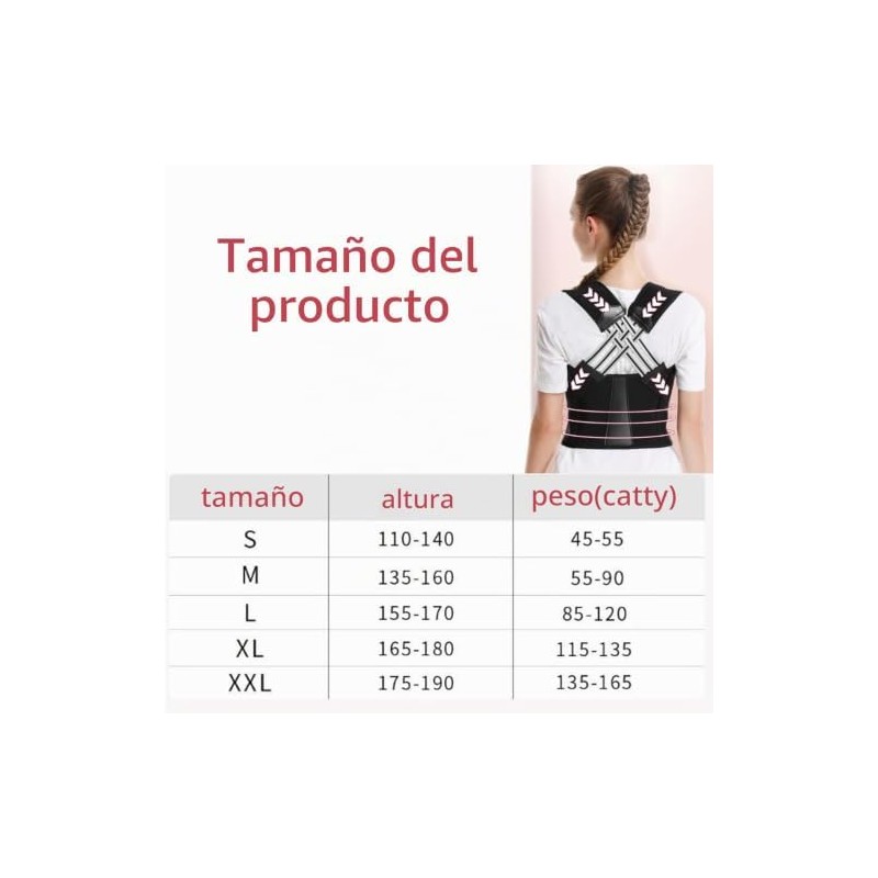 Adjustable Back Posture Belt Office Home Gym Unisex, Back Straightener
