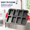Mini Loaf Baking Pans, 2 Pack 8-Cavity Carbon Steel Banana