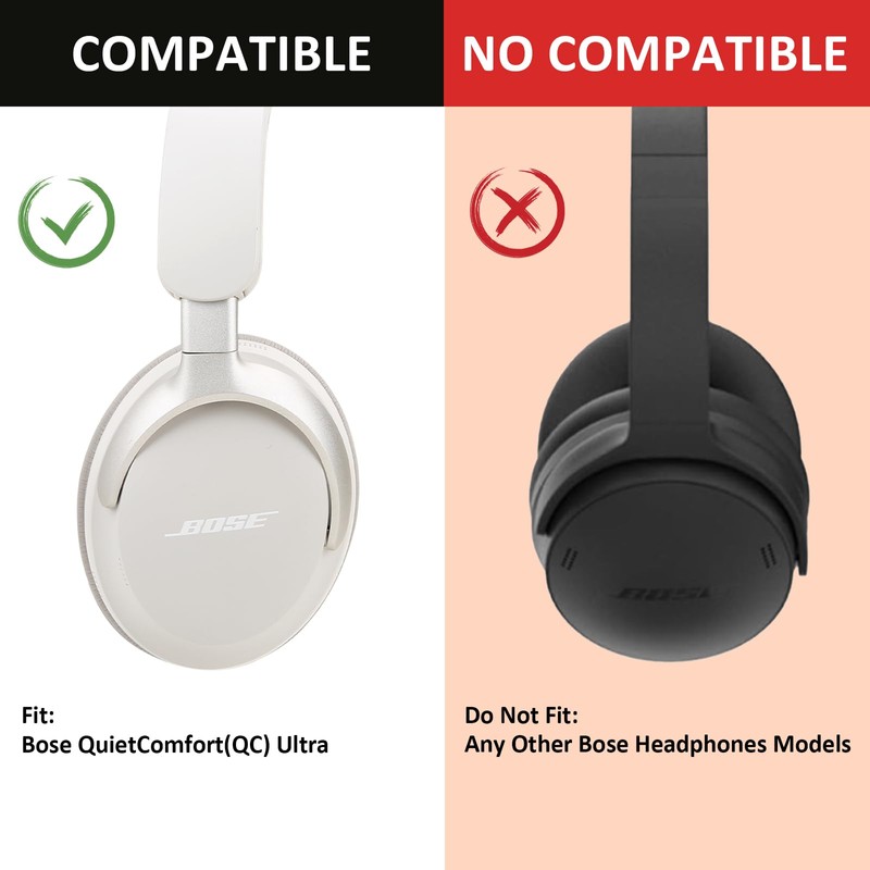 Ear Cushions for Bose QuietComfort Ultra Headphones, Replacement Ear Pads