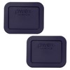 Pyrex Bundle - 2 Items: 7213-PC 1.9-Cup Dark Blue Plastic