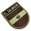 BP0203EV04 El Salvador Flag Embroidered Patch to Uniform, Kimono, Vest