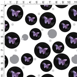 GRAPHICS & MORE Purple Butterfly Watercolor Silhouette Gift Wrap Wrapping Paper Roll
