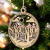 Saguaro National Park Handcrafted Wood Ornament - 3" Laser Cut