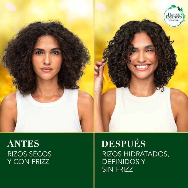 Crema para peinar rizos Herbal Essences Nutre e Hidrata Pequi