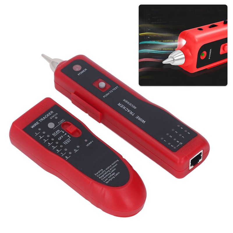 Wire Tracer Receiver Kit Network Cable Tester Line Finder for