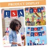 Alipis Independence Day Decor 2pcs American Flag Banner Patriotic Bunting