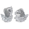 CRYSTAL CROWN® Sparkle Ornament Bling Crushed Diamond Dual Fish Statue