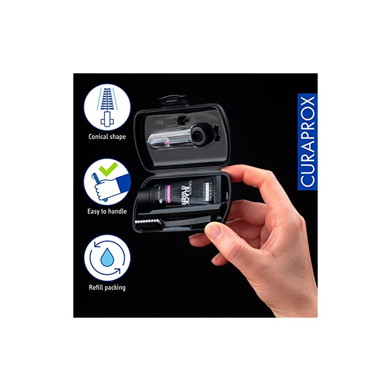 Set de cepillos de dientes de viaje Curaprox: para blanquear