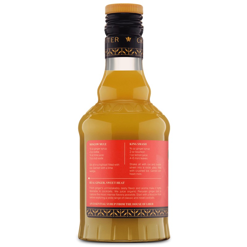 Liber & Co. Fiery Ginger Syrup (12.7 oz) - Craft