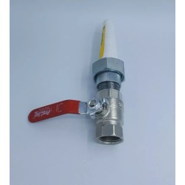 ZE LLC Large Ceramic Sandblaster Gun Nozzle Assembly C1 Kennametal Nozzle Holder Valve - 1/8"