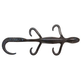 Z-Man LIZ6-02PK6 Elaztech Lizardz 6", Black/Blue, Floating, 6/Pack