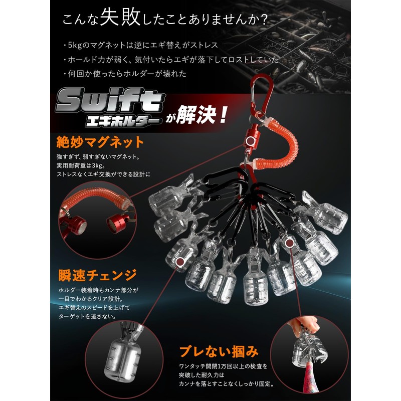 【Eginger's Strongest Partner】 Swift Eging Holder with Magnetic Release Skeleton