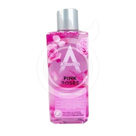 Astonish Concentrated Disinfectant - Roses 300ml, Effective Kills 99% of Bacteria, Effective Against Viruses cleaner long-lasting freshness multi-surface cleaner home freshener fabric deoderizer odor defense fresh scent all-purpose home sink