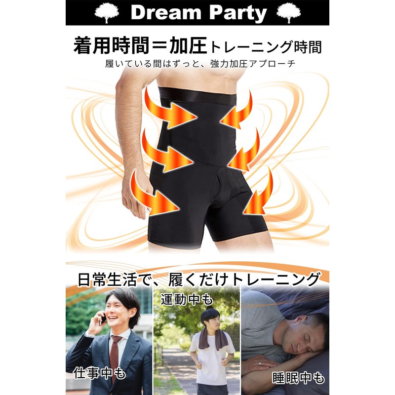 DREAMPARTY [Supervised by a Physical The] Men's Compression Spats Compression